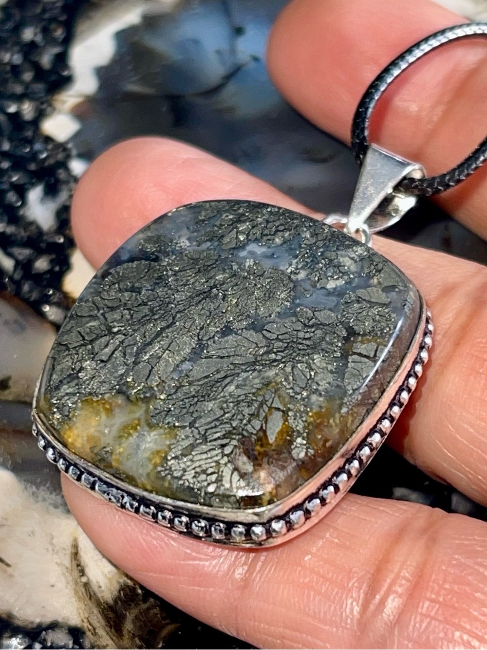 Marcasite Pendant 1 1/2”